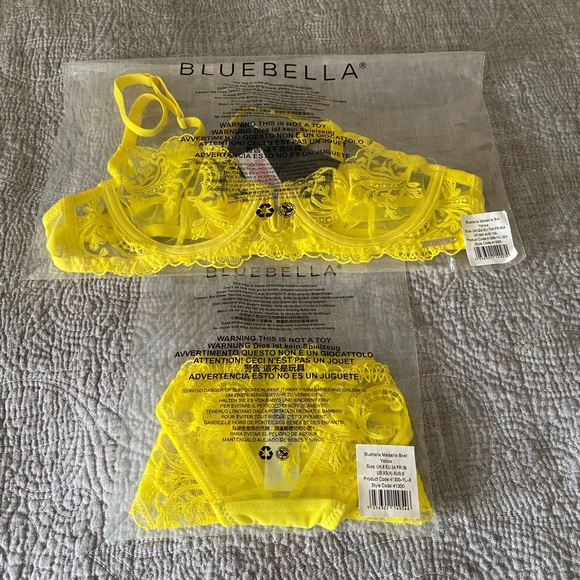 Bluebella Marseille lingerie set- Yellow - Picture 5 of 5